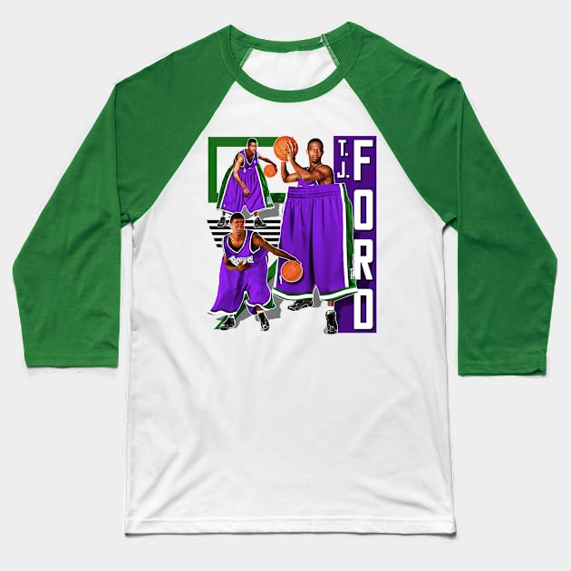 Supersized T.J. Ford Baseball T-Shirt by darklordpug